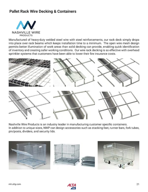 Alta Material Handling Catalog New York Metro 2026 - Page 23