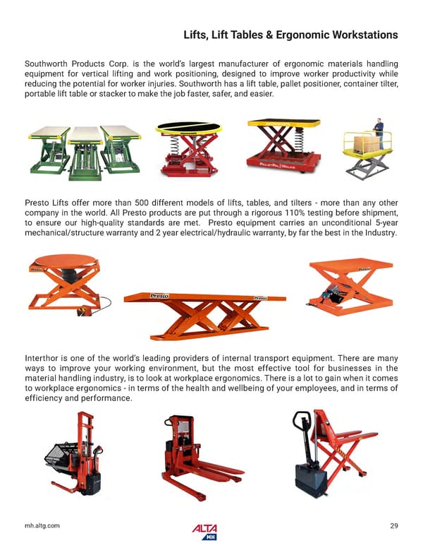Alta Material Handling Catalog New York Metro 2026 - Page 31
