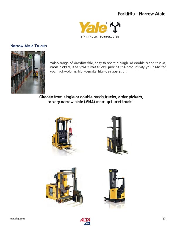 Alta Material Handling Catalog New York Metro 2026 - Page 39