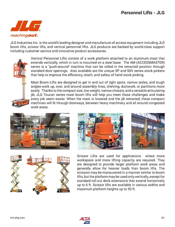 Alta Material Handling Catalog New York Metro 2026 - Page 63